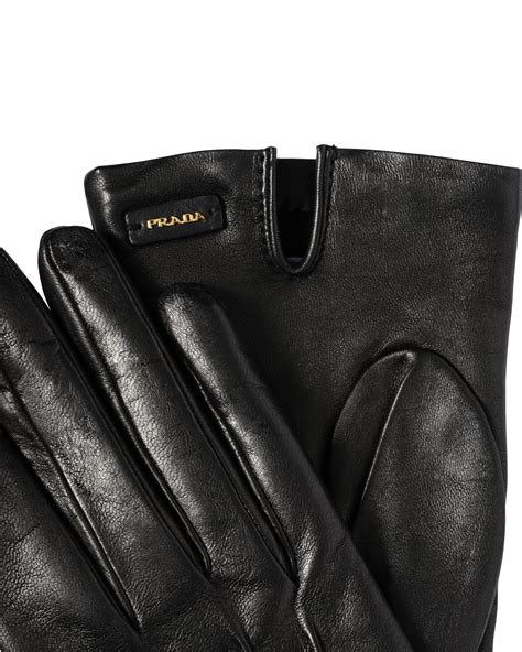 prada winter gloves|Prada leather gloves women's.